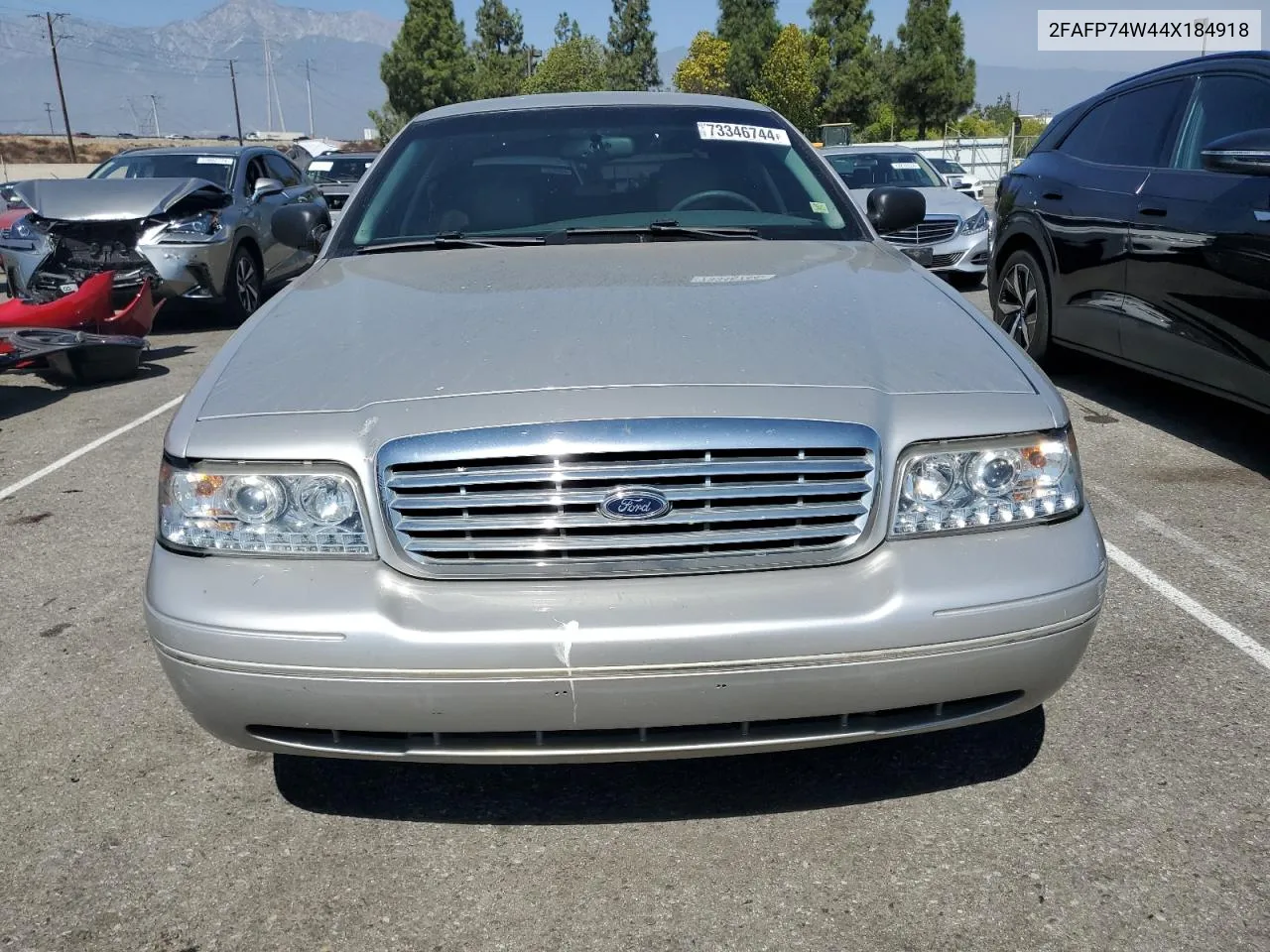 2004 Ford Crown Victoria Lx VIN: 2FAFP74W44X184918 Lot: 73346744