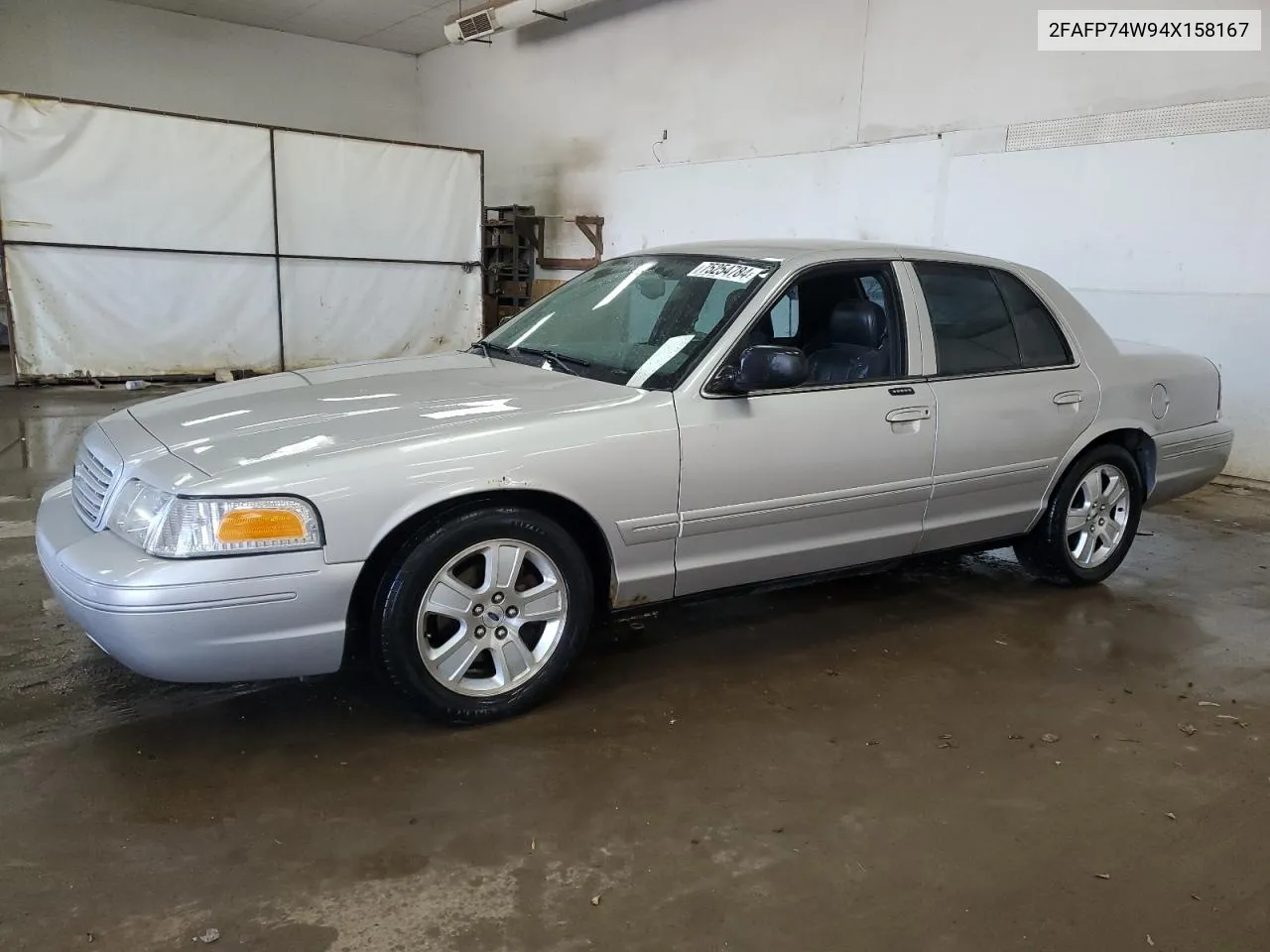 2004 Ford Crown Victoria Lx VIN: 2FAFP74W94X158167 Lot: 75254784