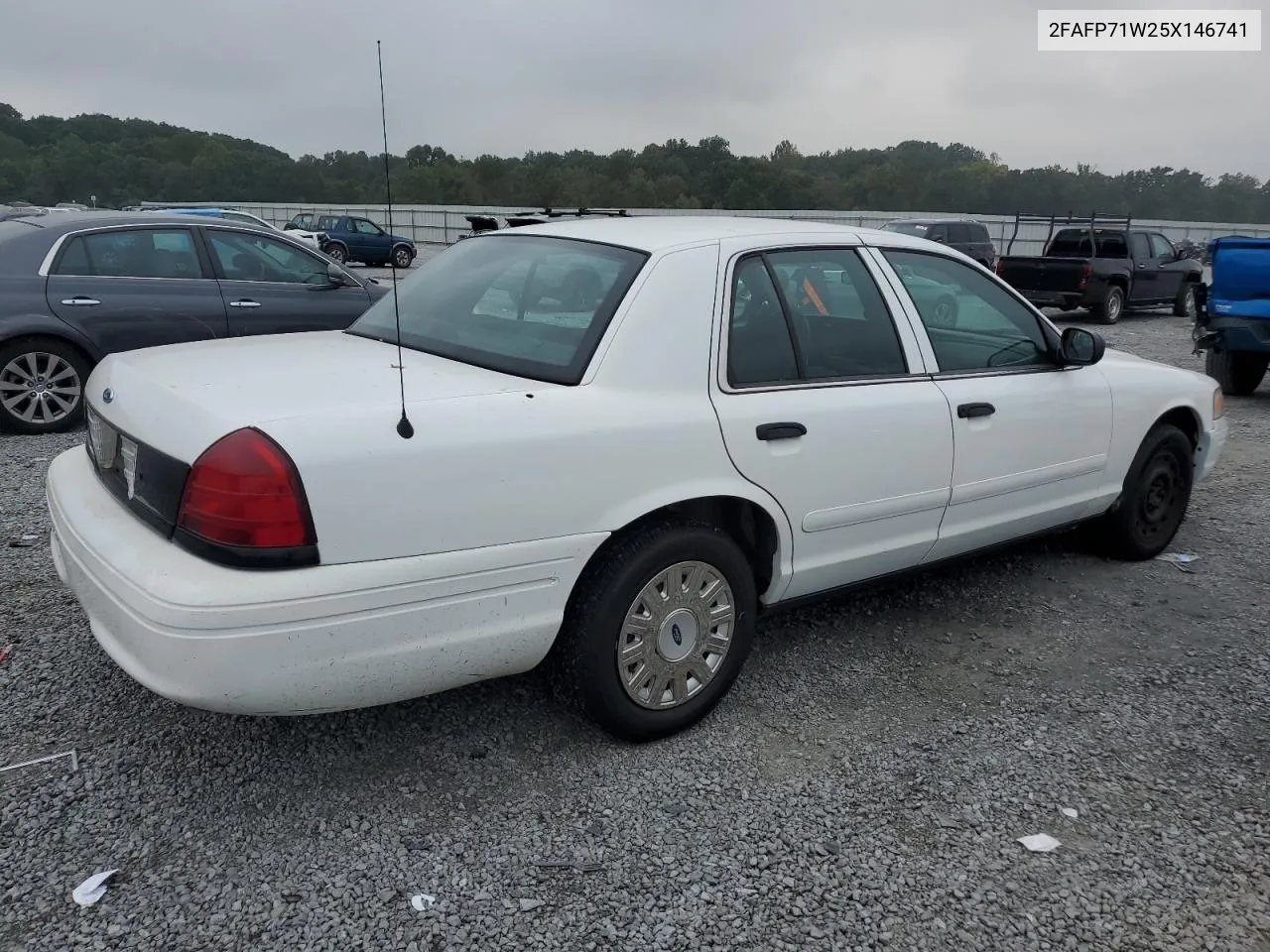 2005 Ford Crown Victoria Police Interceptor VIN: 2FAFP71W25X146741 Lot: 72706574