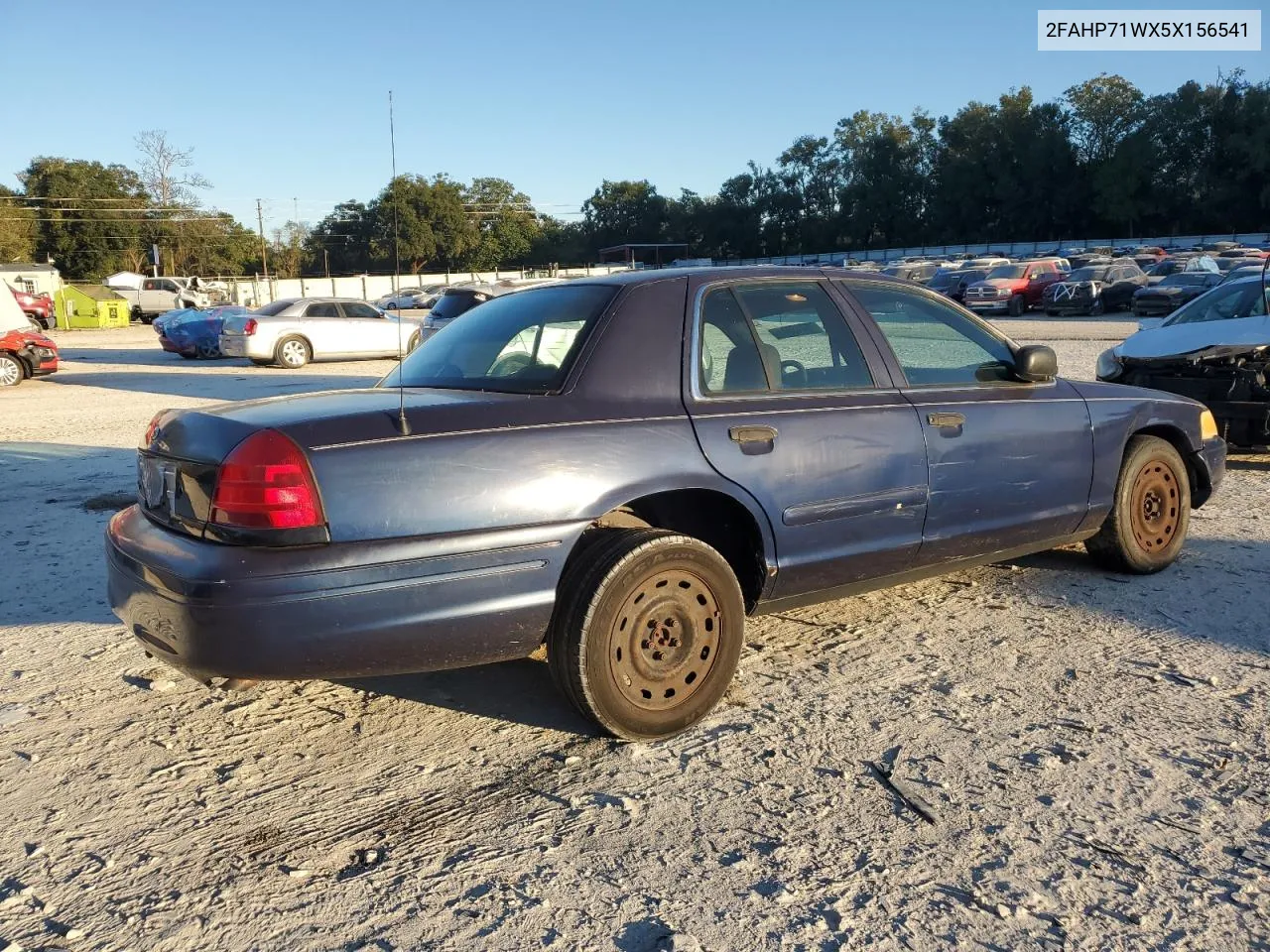 2005 Ford Crown Victoria Police Interceptor VIN: 2FAHP71WX5X156541 Lot: 76746544