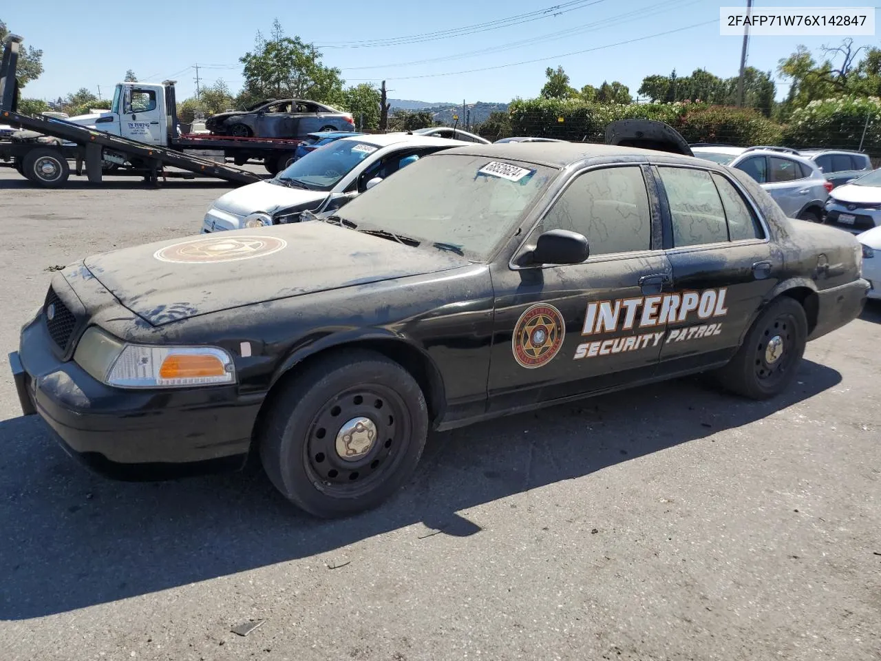 2006 Ford Crown Victoria Police Interceptor VIN: 2FAFP71W76X142847 Lot: 68526624