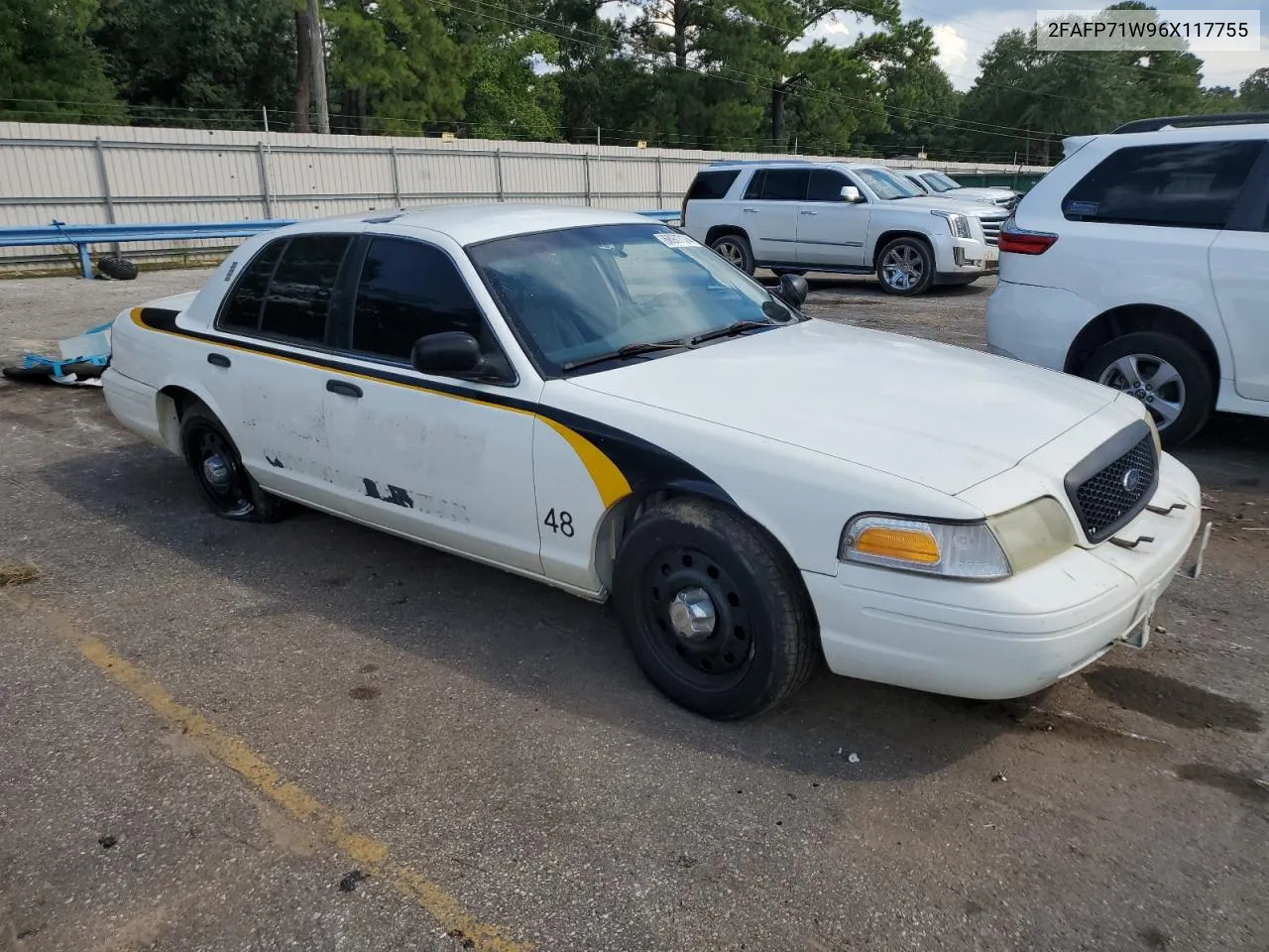 2006 Ford Crown Victoria Police Interceptor VIN: 2FAFP71W96X117755 Lot: 68977174