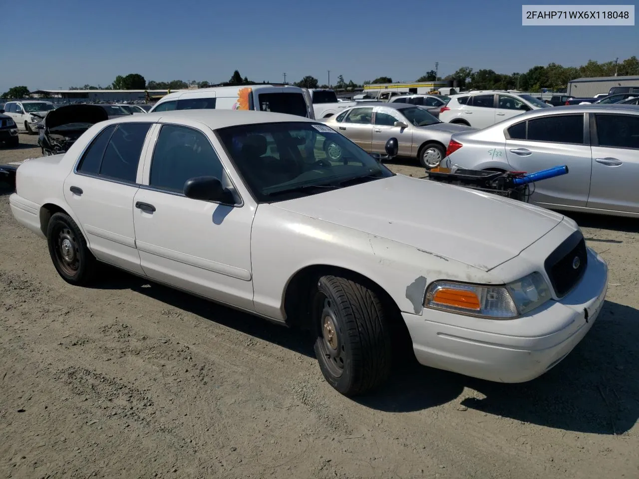 2FAHP71WX6X118048 2006 Ford Crown Victoria Police Interceptor