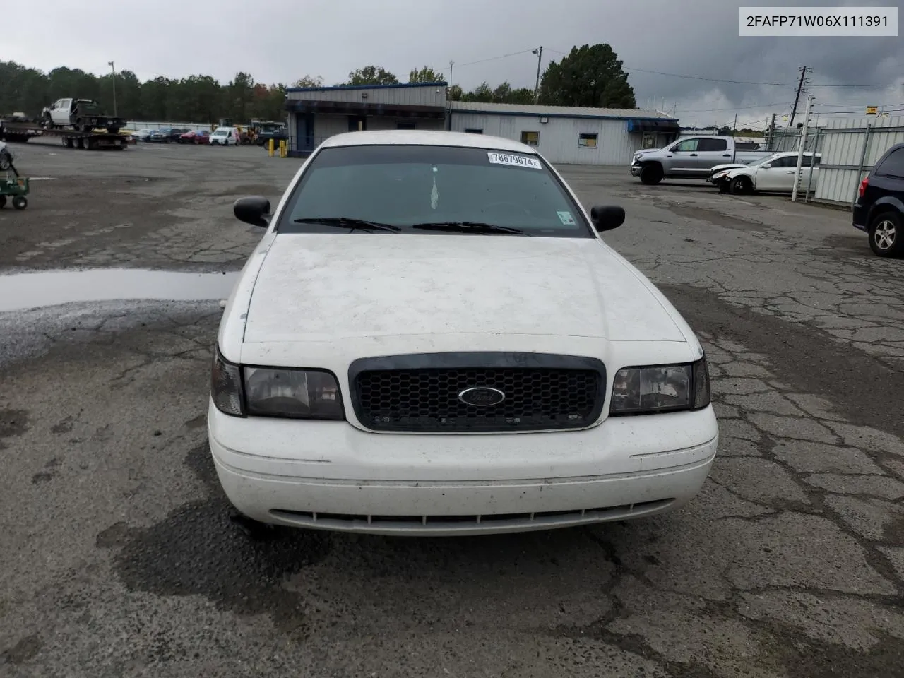 2006 Ford Crown Victoria Police Interceptor VIN: 2FAFP71W06X111391 Lot: 78679874