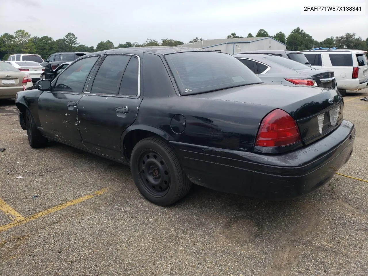 2FAFP71W87X138341 2007 Ford Crown Victoria Police Interceptor