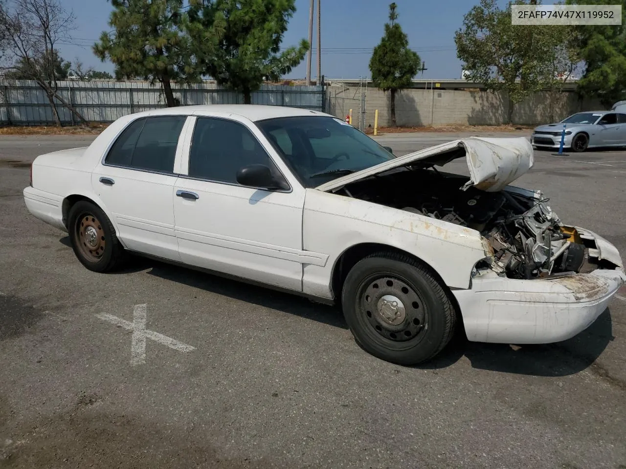 2007 Ford Crown Victoria Lx VIN: 2FAFP74V47X119952 Lot: 71025704