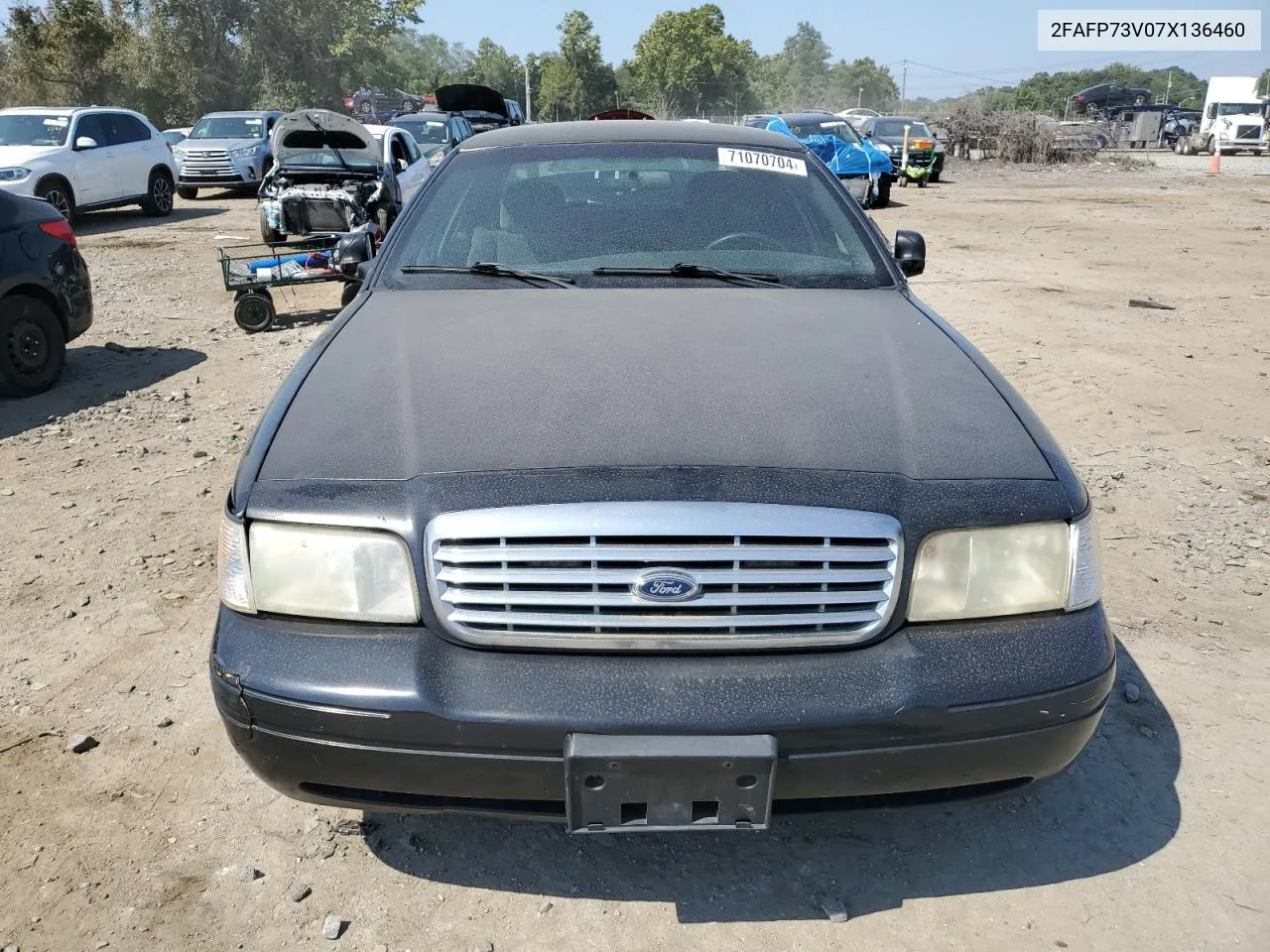 2007 Ford Crown Victoria VIN: 2FAFP73V07X136460 Lot: 71070704