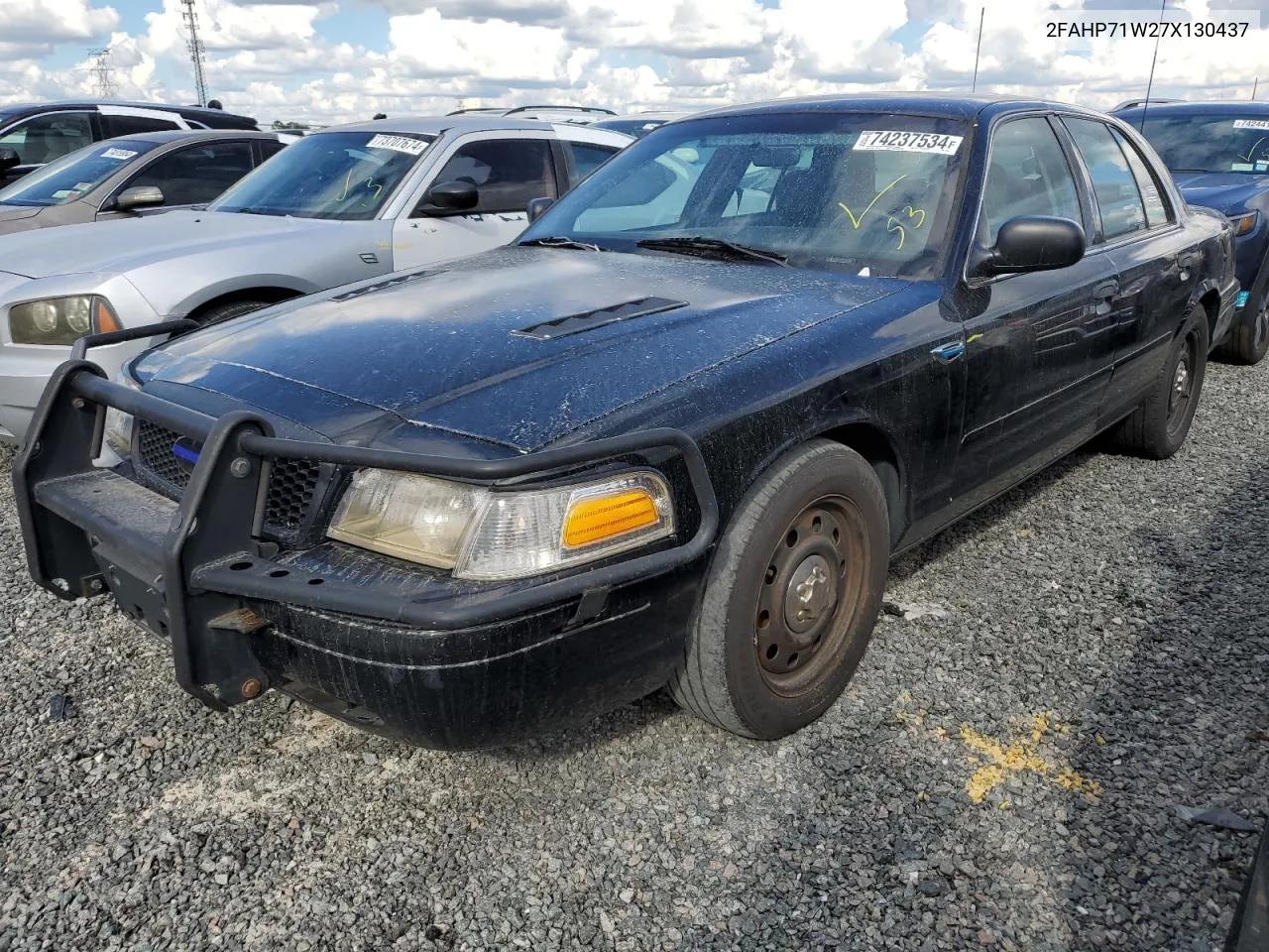 2007 Ford Crown Victoria Police Interceptor VIN: 2FAHP71W27X130437 Lot: 74237534