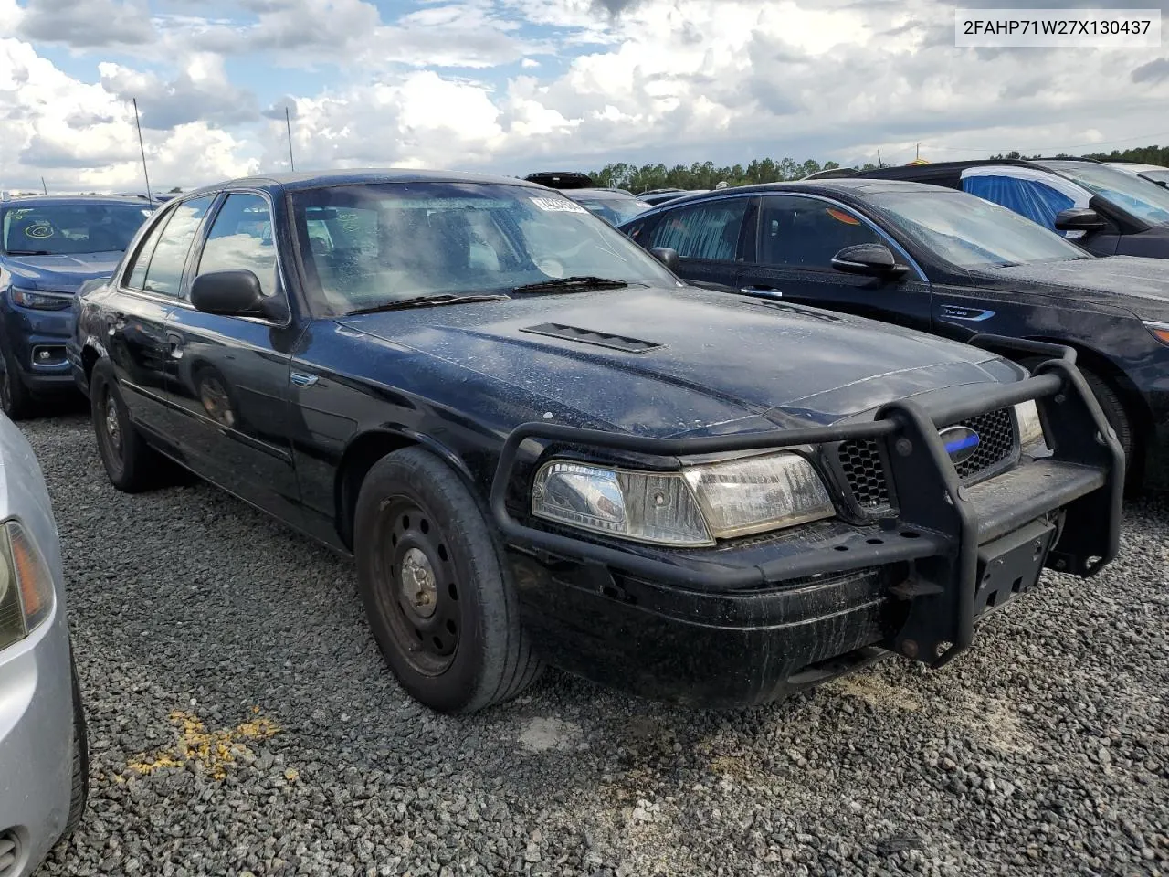 2007 Ford Crown Victoria Police Interceptor VIN: 2FAHP71W27X130437 Lot: 74237534