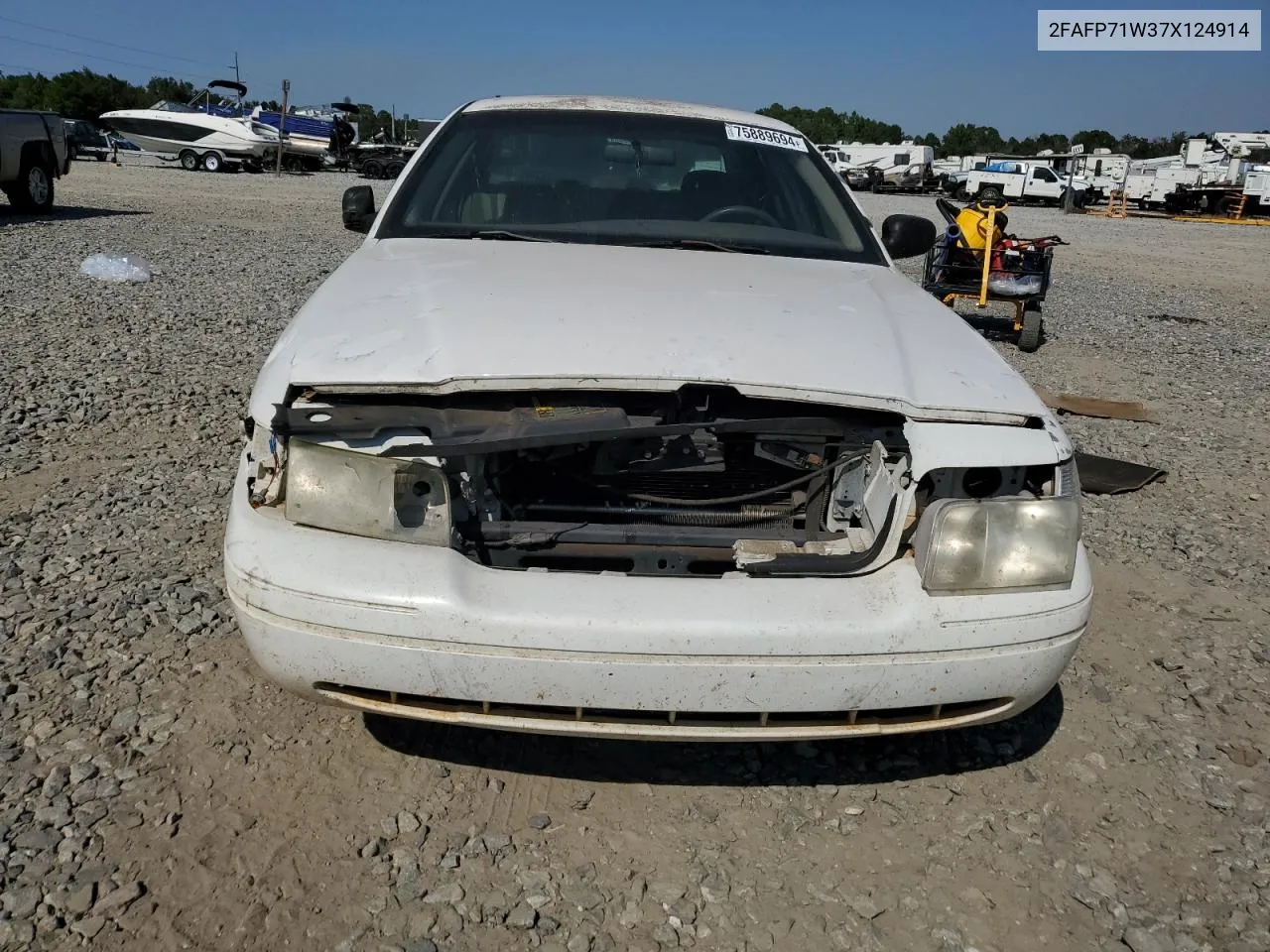 2007 Ford Crown Victoria Police Interceptor VIN: 2FAFP71W37X124914 Lot: 75889694