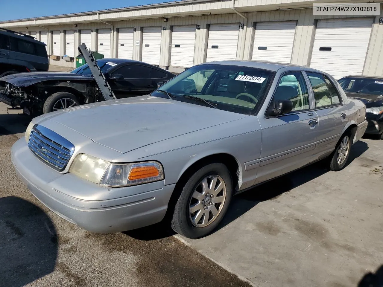 2007 Ford Crown Victoria Lx VIN: 2FAFP74W27X102818 Lot: 77172874