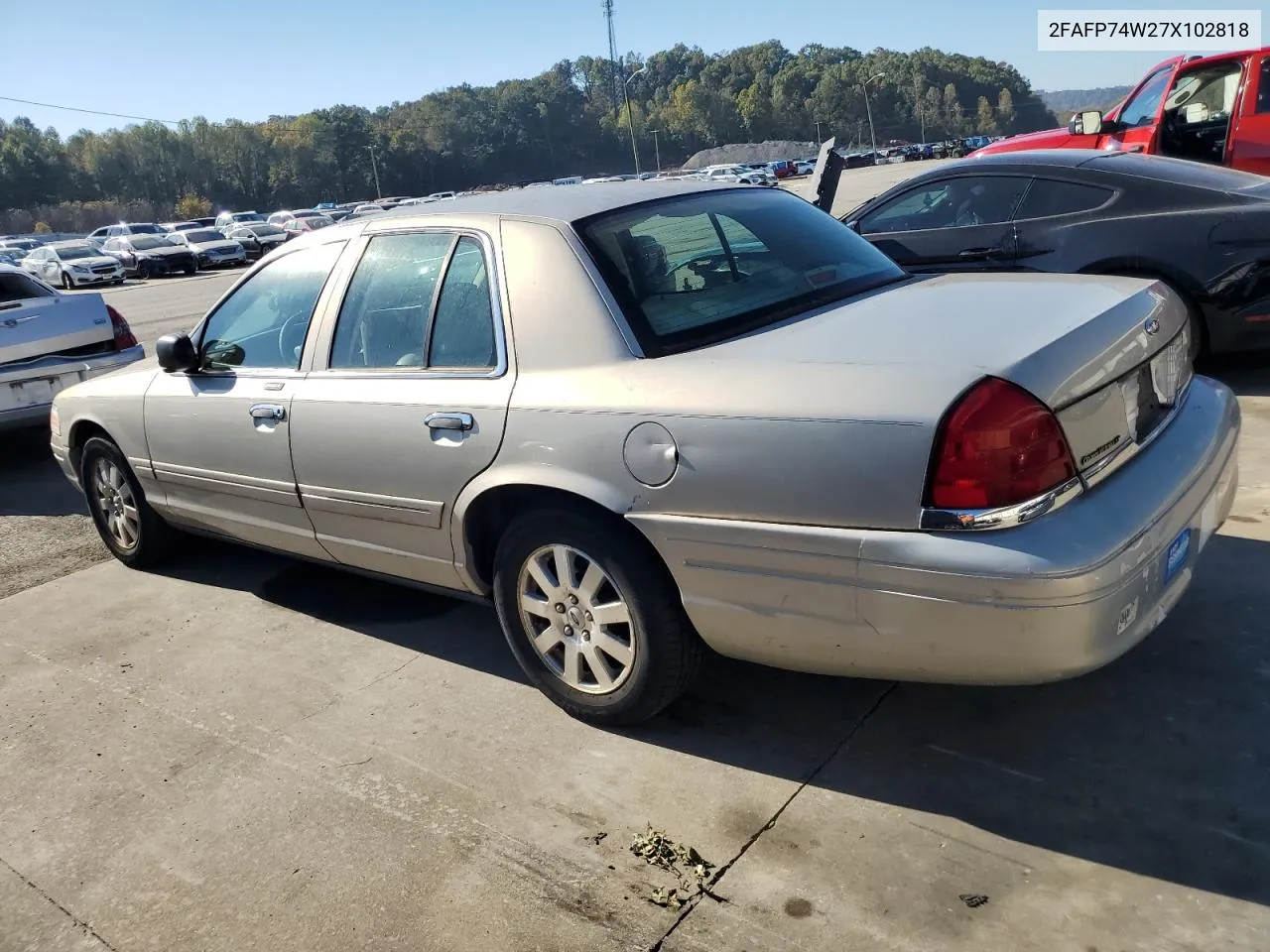 2007 Ford Crown Victoria Lx VIN: 2FAFP74W27X102818 Lot: 77172874