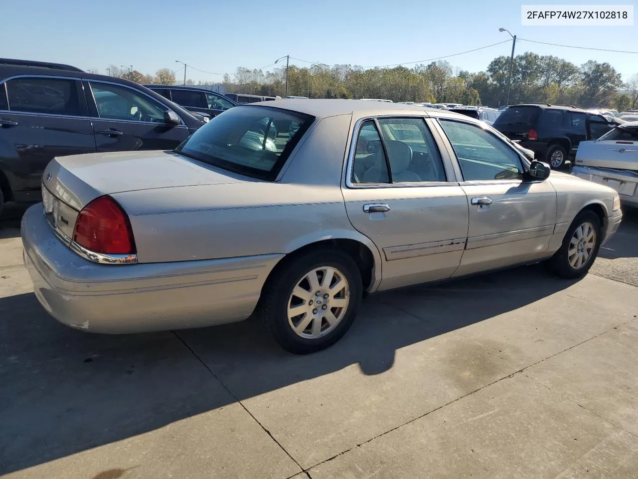 2007 Ford Crown Victoria Lx VIN: 2FAFP74W27X102818 Lot: 77172874