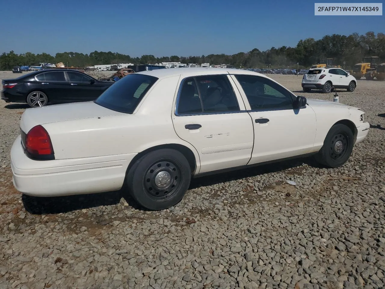 2007 Ford Crown Victoria Police Interceptor VIN: 2FAFP71W47X145349 Lot: 77455014