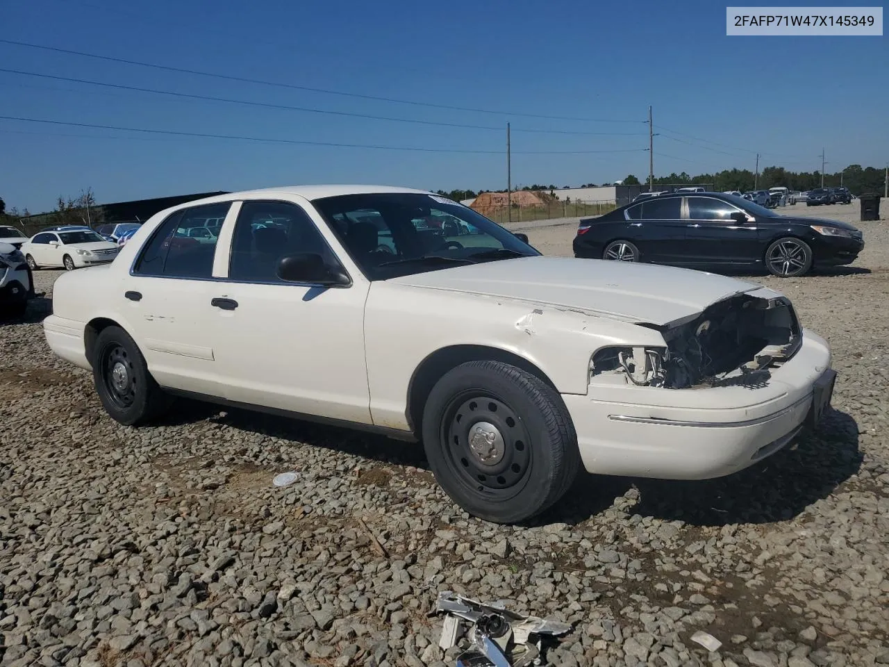 2007 Ford Crown Victoria Police Interceptor VIN: 2FAFP71W47X145349 Lot: 77455014