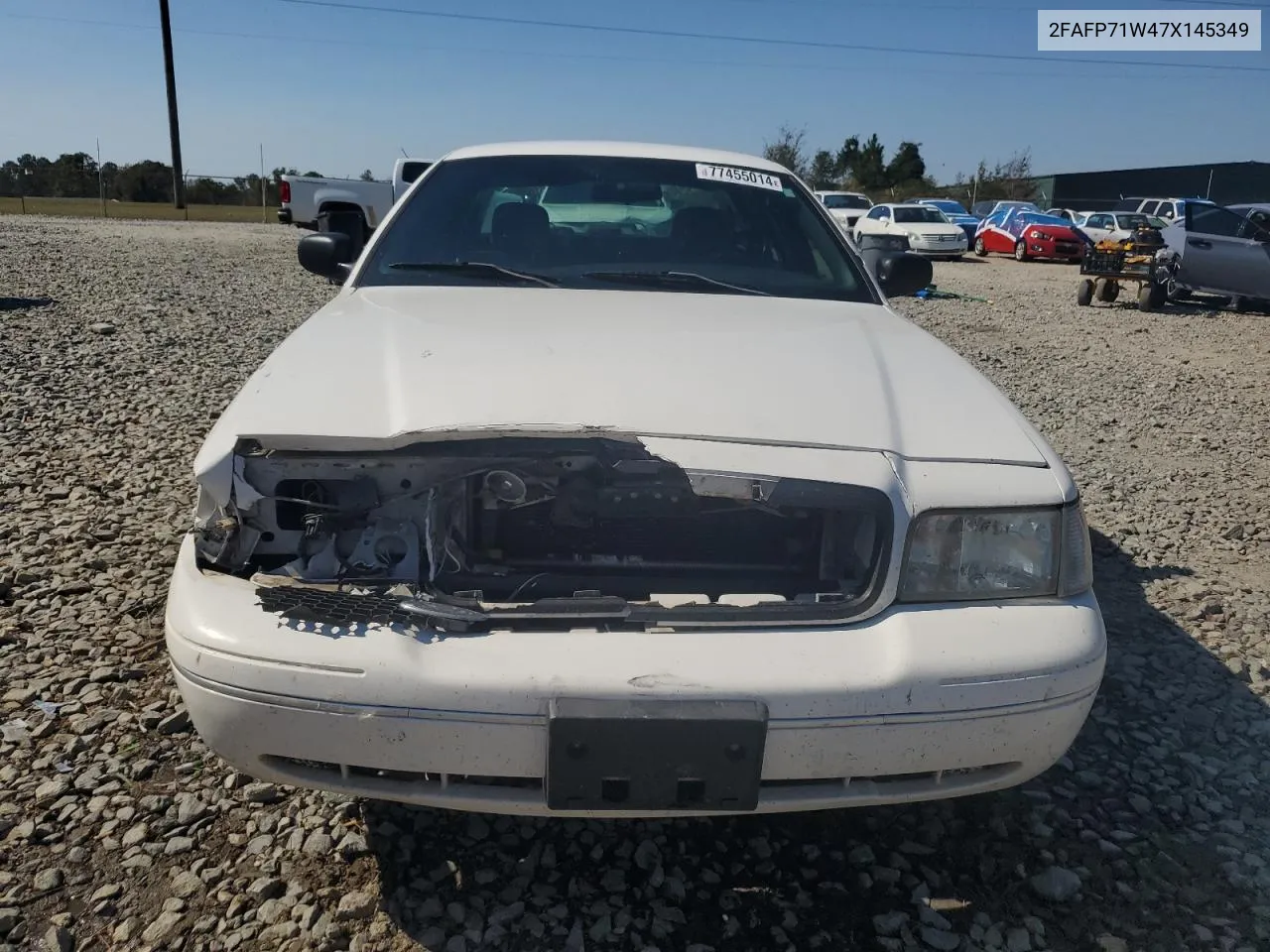 2007 Ford Crown Victoria Police Interceptor VIN: 2FAFP71W47X145349 Lot: 77455014