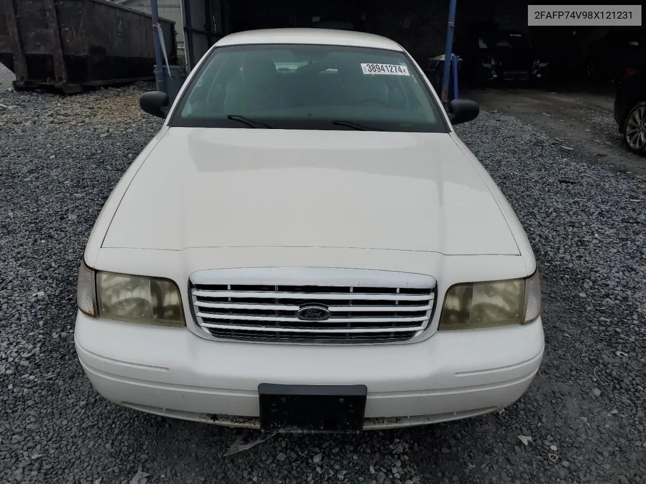 2008 Ford Crown Victoria Lx VIN: 2FAFP74V98X121231 Lot: 38941274