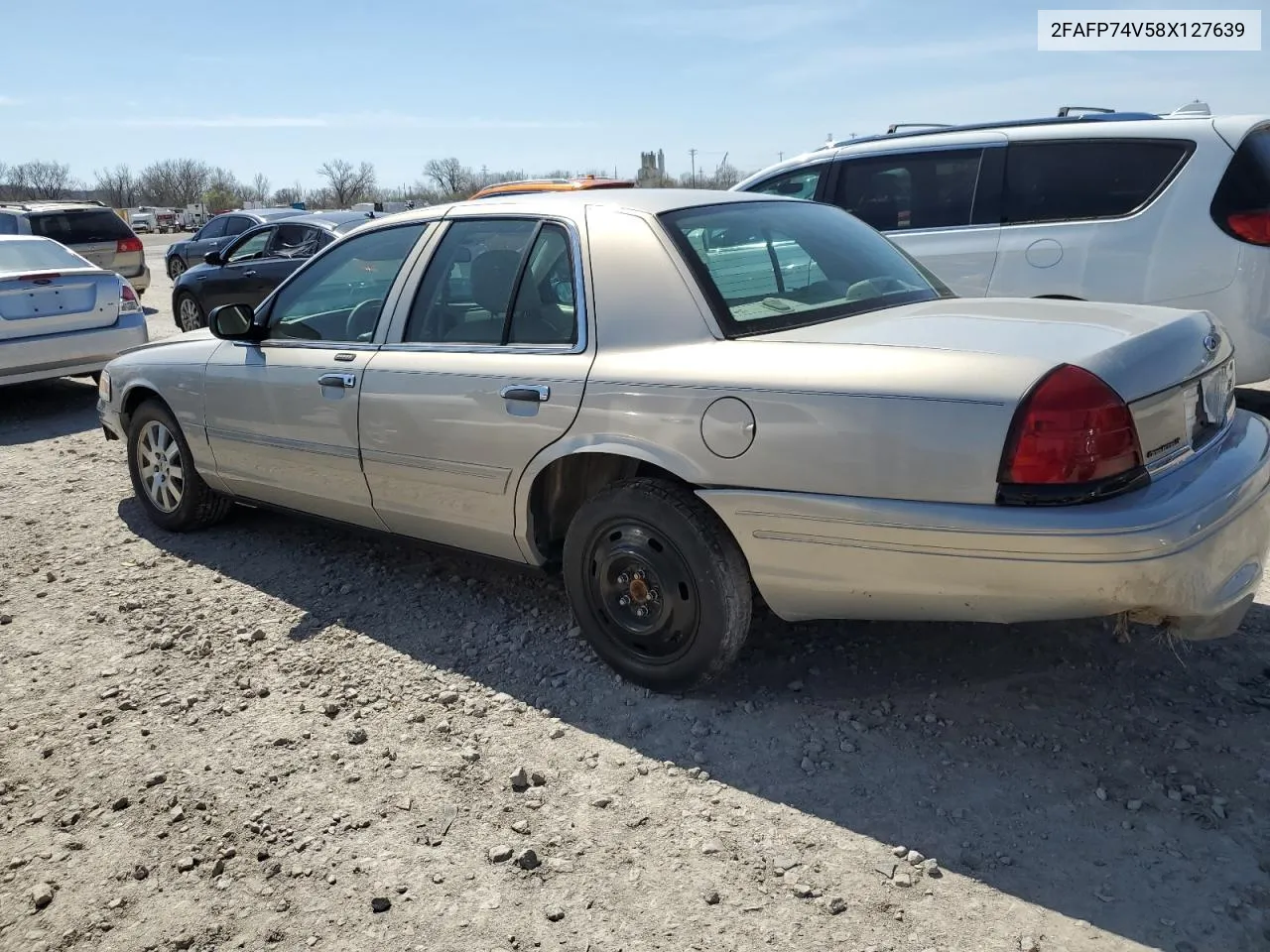 2008 Ford Crown Victoria Lx VIN: 2FAFP74V58X127639 Lot: 48579124