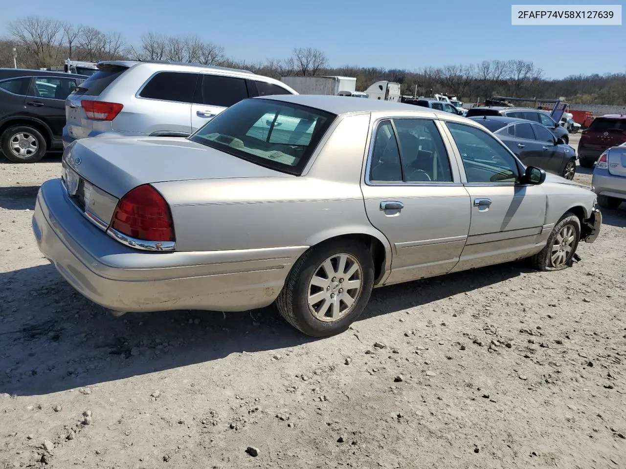 2008 Ford Crown Victoria Lx VIN: 2FAFP74V58X127639 Lot: 48579124