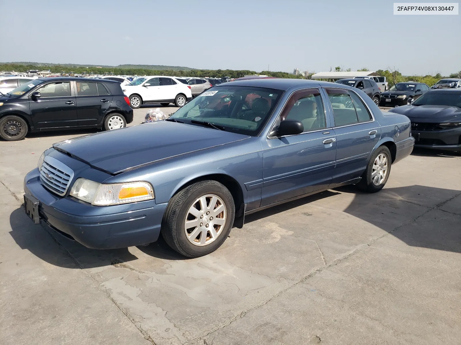 2008 Ford Crown Victoria Lx VIN: 2FAFP74V08X130447 Lot: 64450194