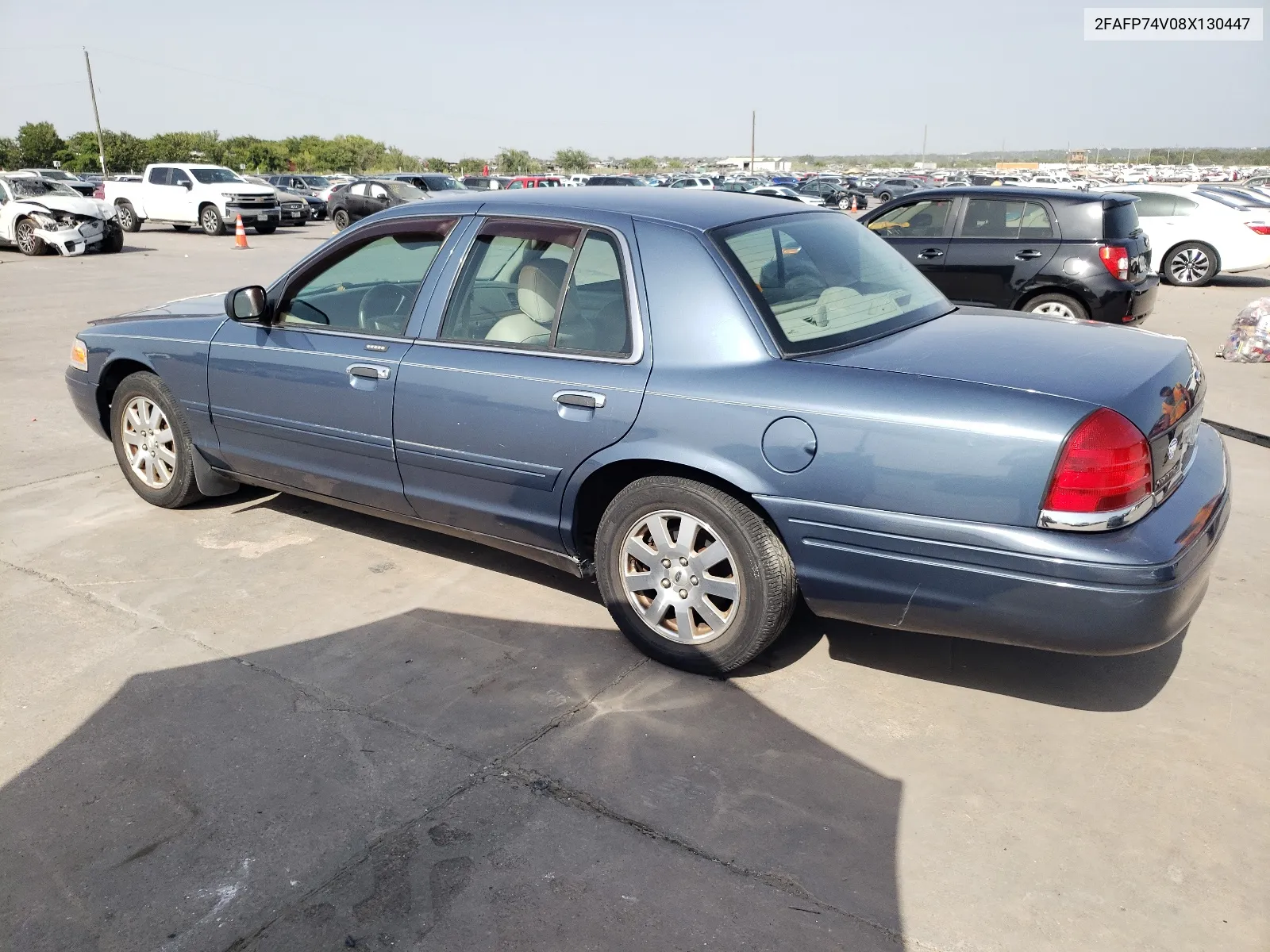 2008 Ford Crown Victoria Lx VIN: 2FAFP74V08X130447 Lot: 64450194