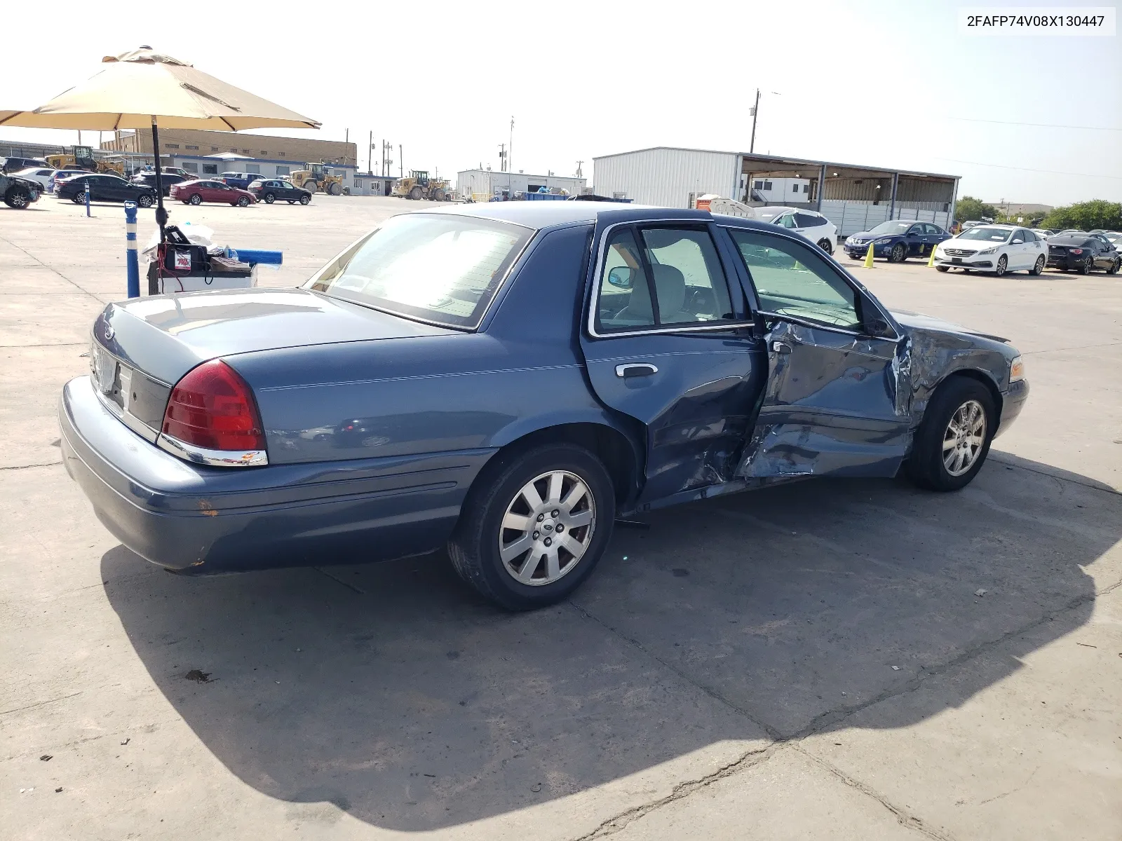 2008 Ford Crown Victoria Lx VIN: 2FAFP74V08X130447 Lot: 64450194