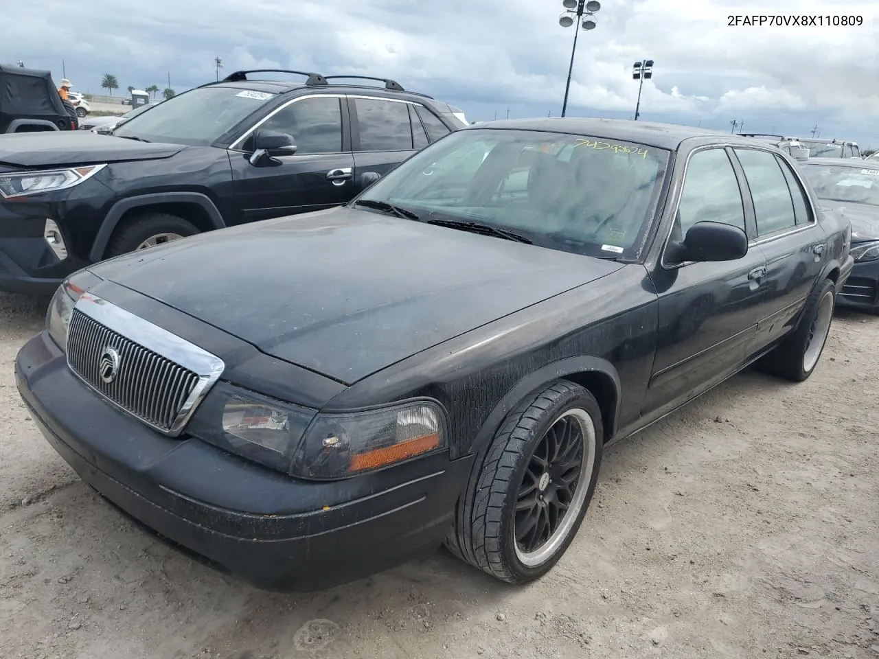 2008 Ford Crown Victoria S VIN: 2FAFP70VX8X110809 Lot: 74792874