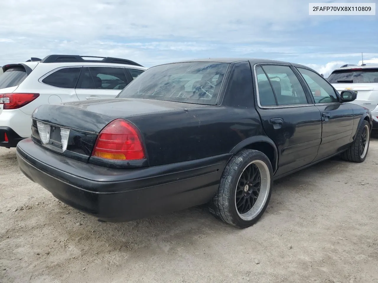 2008 Ford Crown Victoria S VIN: 2FAFP70VX8X110809 Lot: 74792874