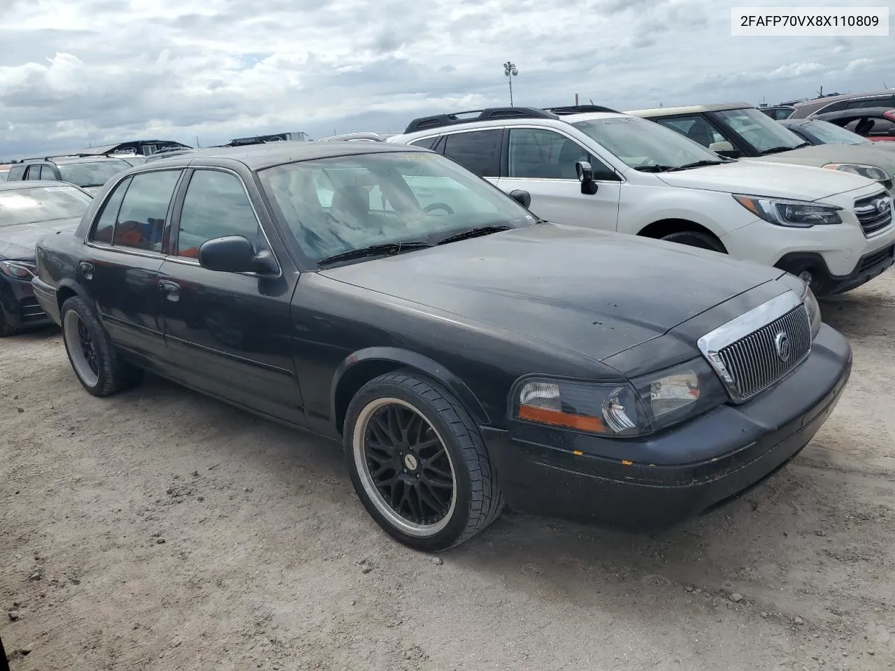 2008 Ford Crown Victoria S VIN: 2FAFP70VX8X110809 Lot: 74792874