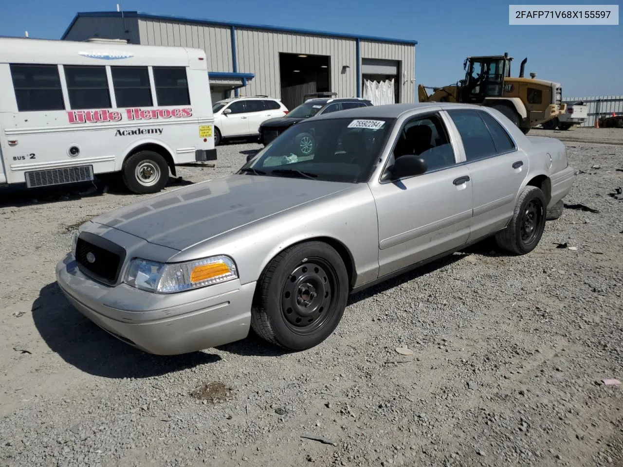 2008 Ford Crown Victoria Police Interceptor VIN: 2FAFP71V68X155597 Lot: 75592284