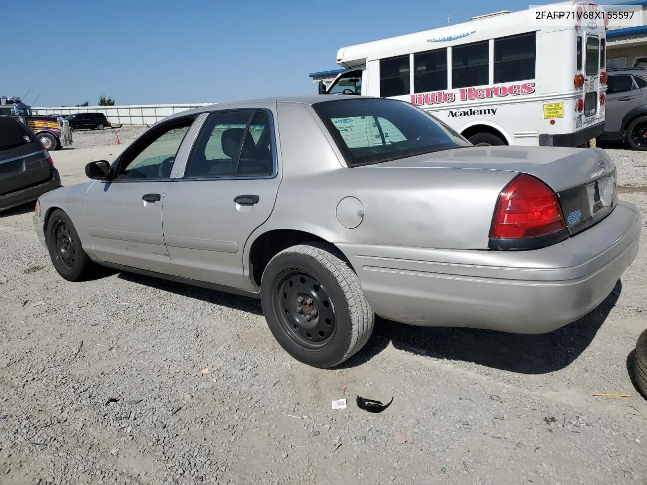 2008 Ford Crown Victoria Police Interceptor VIN: 2FAFP71V68X155597 Lot: 75592284