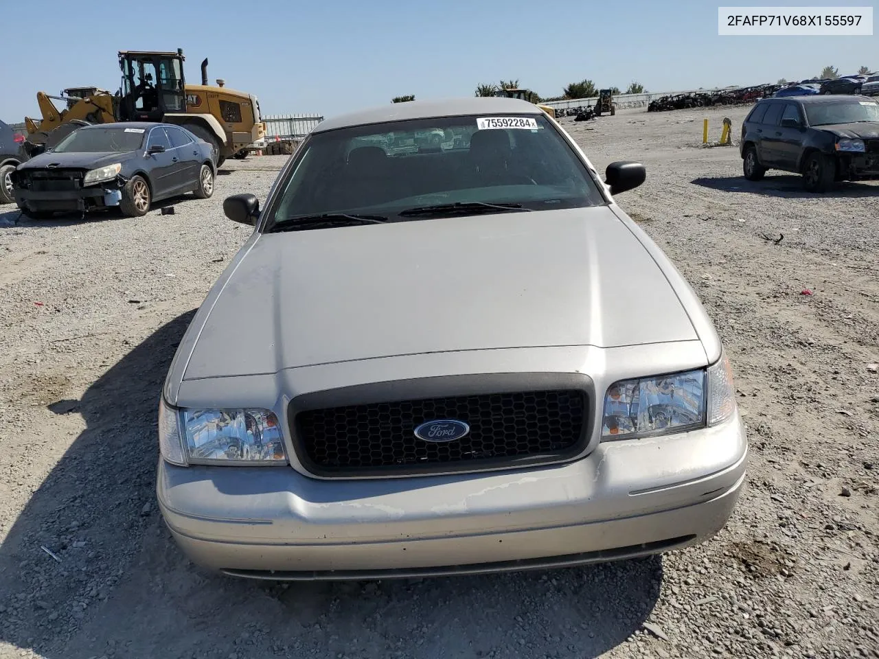 2008 Ford Crown Victoria Police Interceptor VIN: 2FAFP71V68X155597 Lot: 75592284