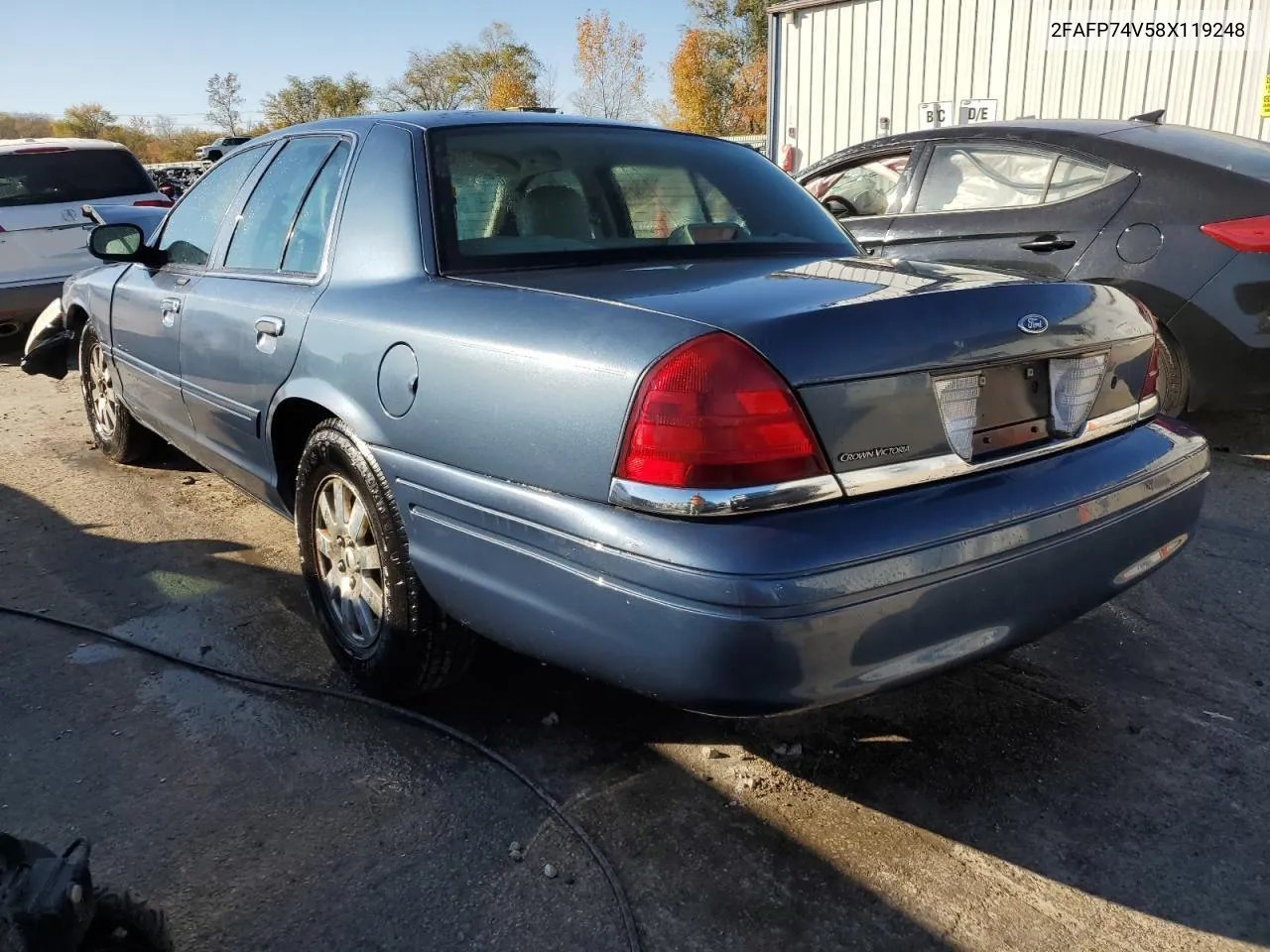 2008 Ford Crown Victoria Lx VIN: 2FAFP74V58X119248 Lot: 76521354