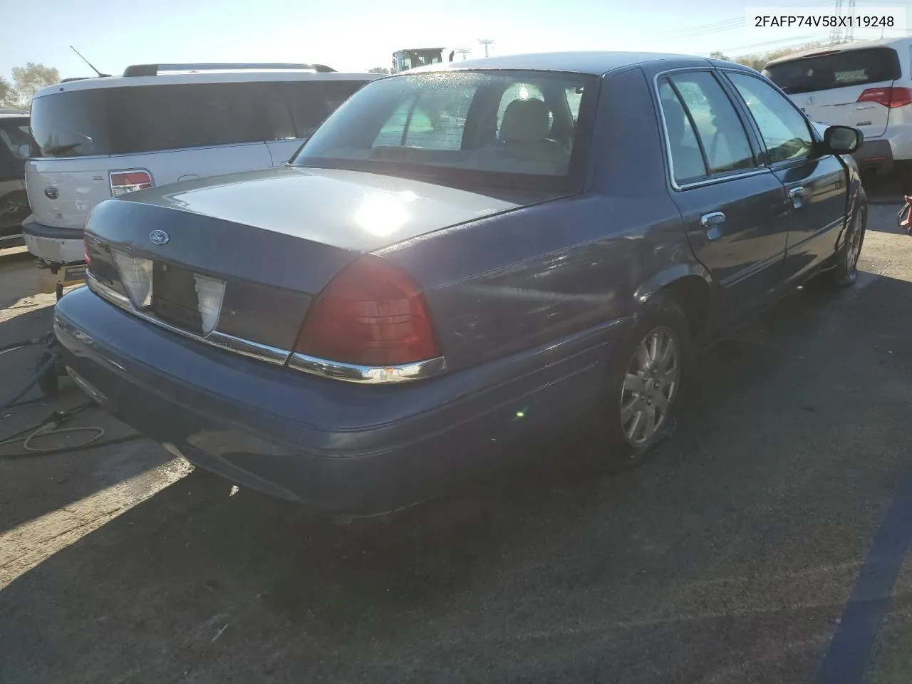 2008 Ford Crown Victoria Lx VIN: 2FAFP74V58X119248 Lot: 76521354