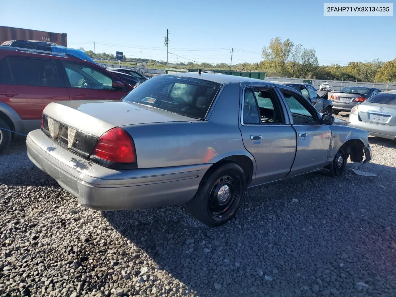 2008 Ford Crown Victoria Police Interceptor VIN: 2FAHP71VX8X134535 Lot: 76541884