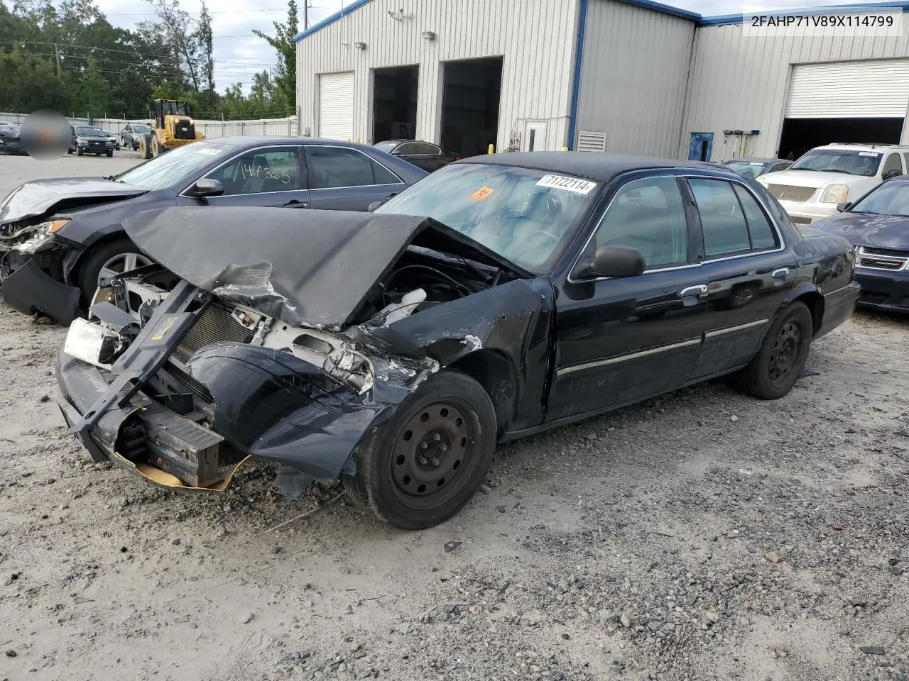 2009 Ford Crown Victoria Police Interceptor VIN: 2FAHP71V89X114799 Lot: 71722114