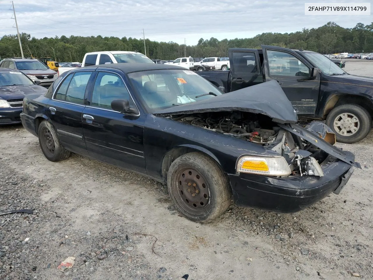 2009 Ford Crown Victoria Police Interceptor VIN: 2FAHP71V89X114799 Lot: 71722114