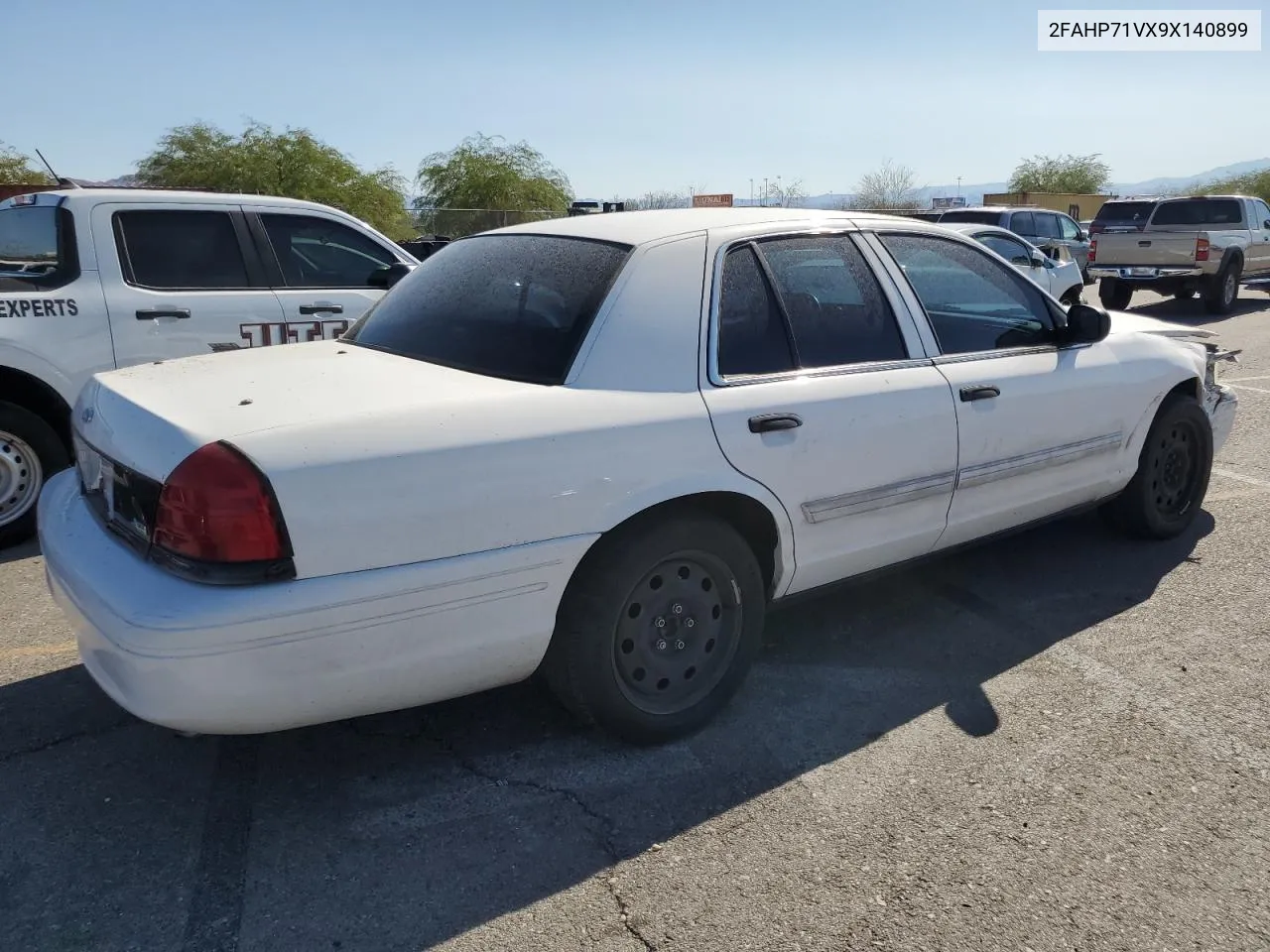 2009 Ford Crown Victoria Police Interceptor VIN: 2FAHP71VX9X140899 Lot: 72902334