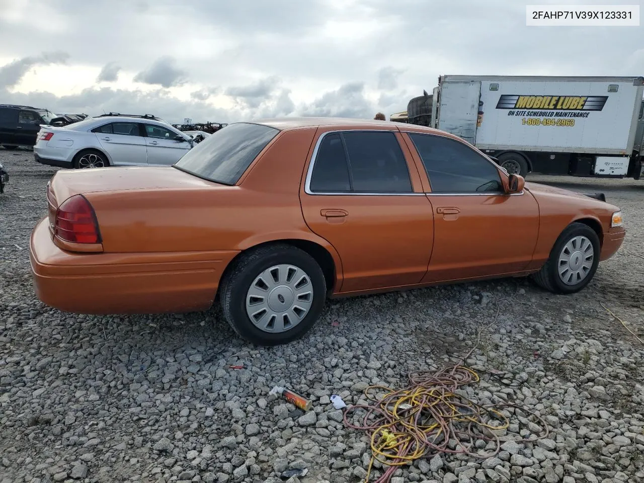 2009 Ford Crown Victoria Police Interceptor VIN: 2FAHP71V39X123331 Lot: 73126384