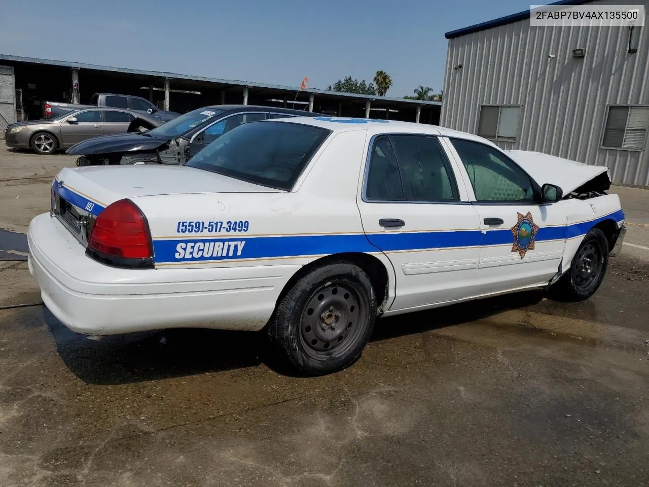 2010 Ford Crown Victoria Police Interceptor VIN: 2FABP7BV4AX135500 Lot: 61841884