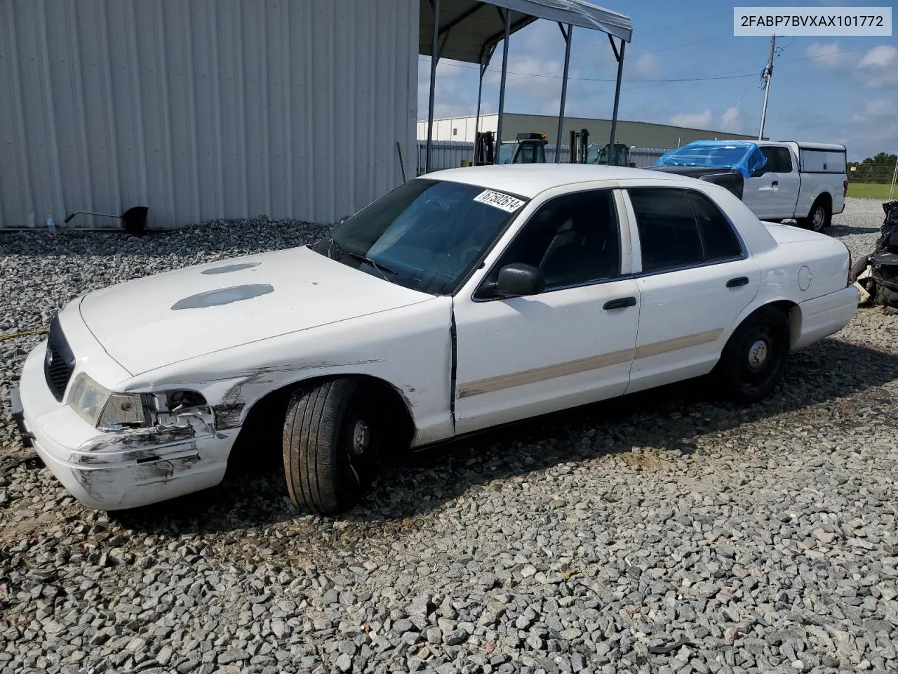 2010 Ford Crown Victoria Police Interceptor VIN: 2FABP7BVXAX101772 Lot: 67502614