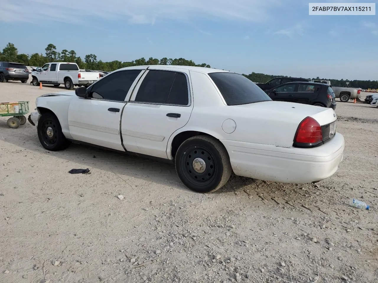 2FABP7BV7AX115211 2010 Ford Crown Victoria Police Interceptor