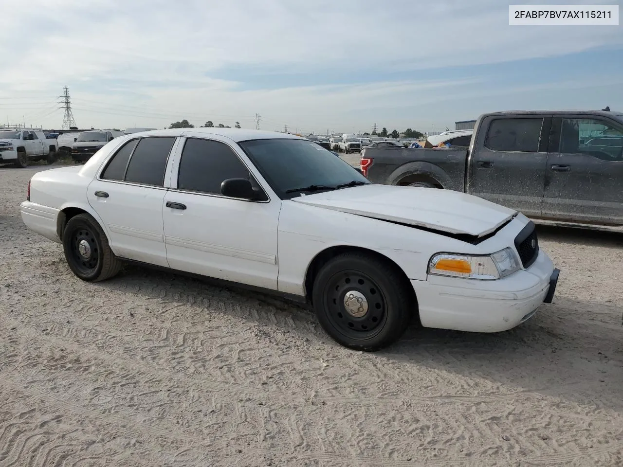 2FABP7BV7AX115211 2010 Ford Crown Victoria Police Interceptor