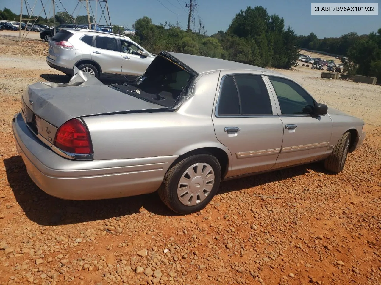 2010 Ford Crown Victoria Police Interceptor VIN: 2FABP7BV6AX101932 Lot: 70810954