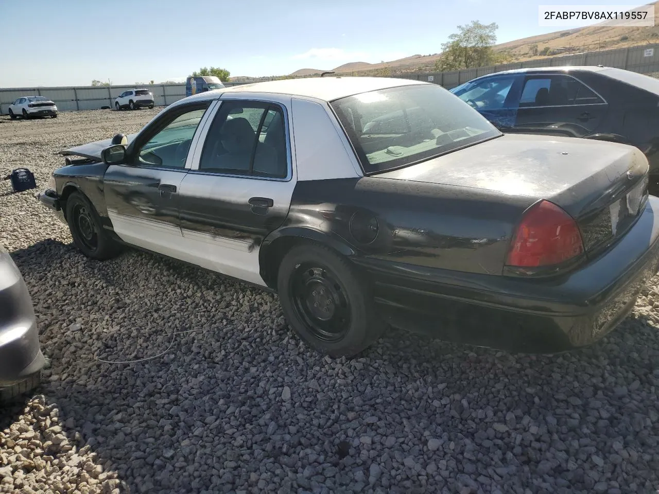 2010 Ford Crown Victoria Police Interceptor VIN: 2FABP7BV8AX119557 Lot: 74247434