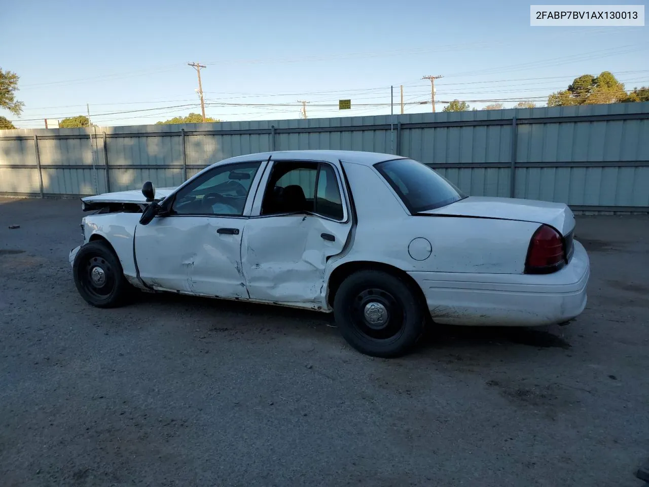 2010 Ford Crown Victoria Police Interceptor VIN: 2FABP7BV1AX130013 Lot: 76468524