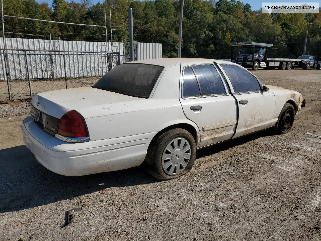 2010 Ford Crown Victoria Police Interceptor VIN: 2FABP7BV7AX144496 Lot: 77159404