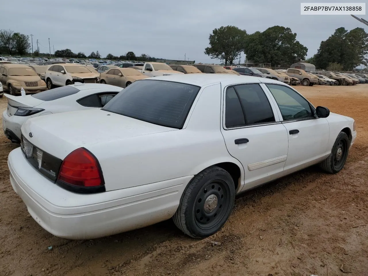 2010 Ford Crown Victoria Police Interceptor VIN: 2FABP7BV7AX138858 Lot: 78284254