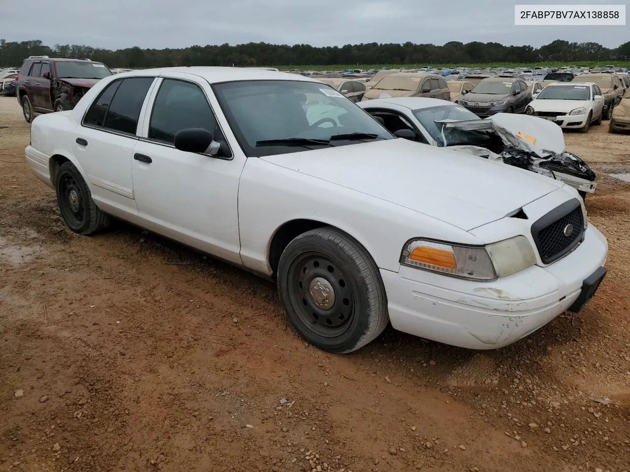 2010 Ford Crown Victoria Police Interceptor VIN: 2FABP7BV7AX138858 Lot: 78284254