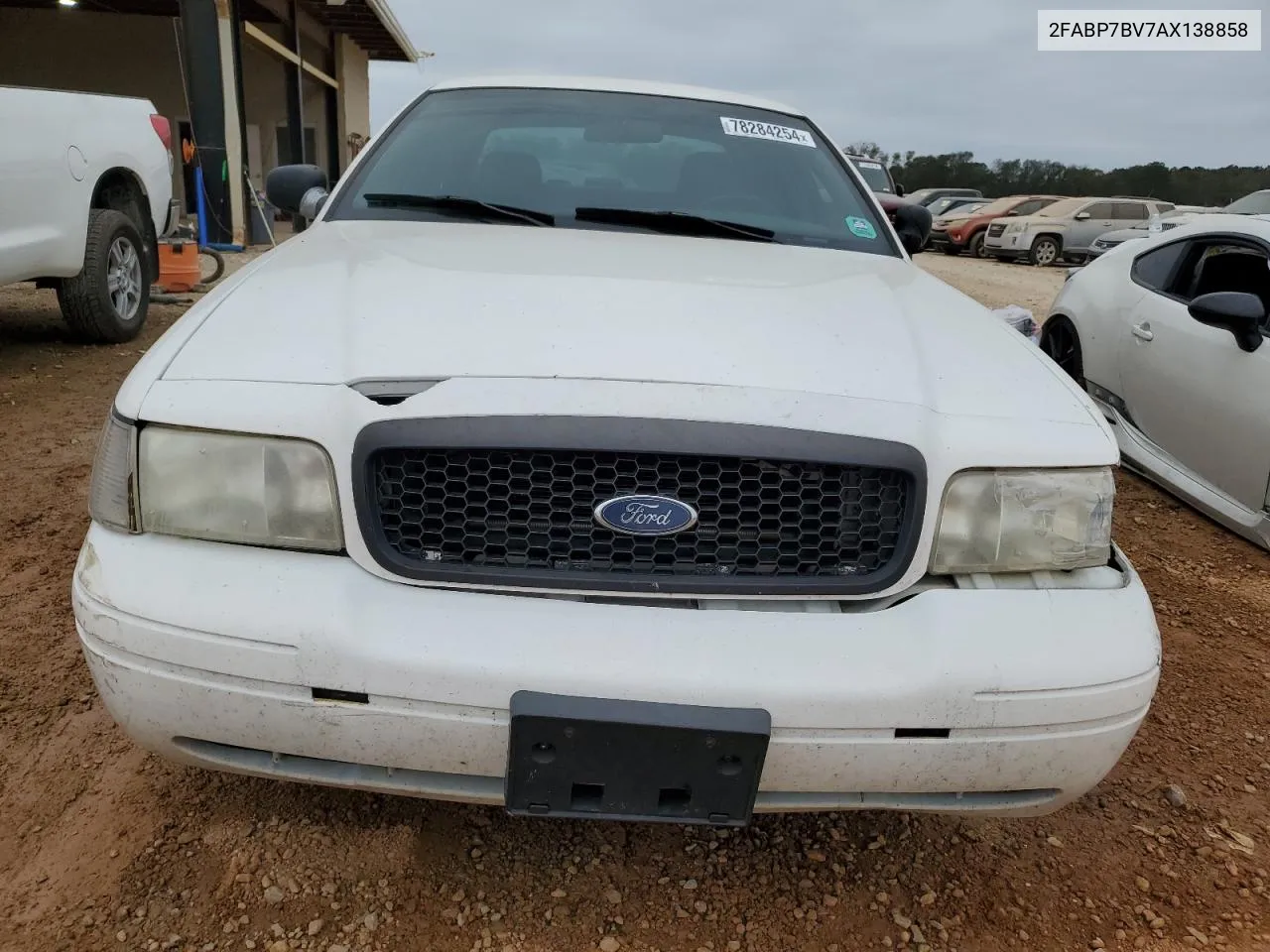 2010 Ford Crown Victoria Police Interceptor VIN: 2FABP7BV7AX138858 Lot: 78284254